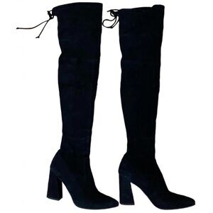 Stuart Weitzman Black Heeled Boots